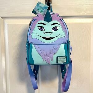 Loungefly Disney Raya and the last Dragon Sisu Pink and Blue mini Backpack New